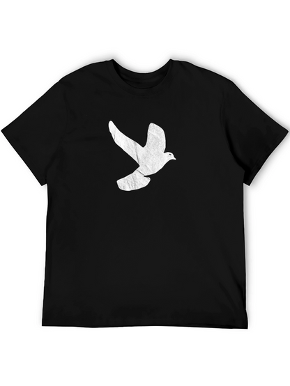 Dove Graphic Tee - Stylish Black T-Shirt