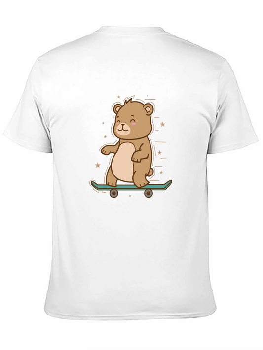 Cool Bear Skateboarder Graphic Tee