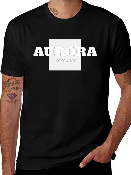 Aurora Colorado Graphic T-Shirt - Black