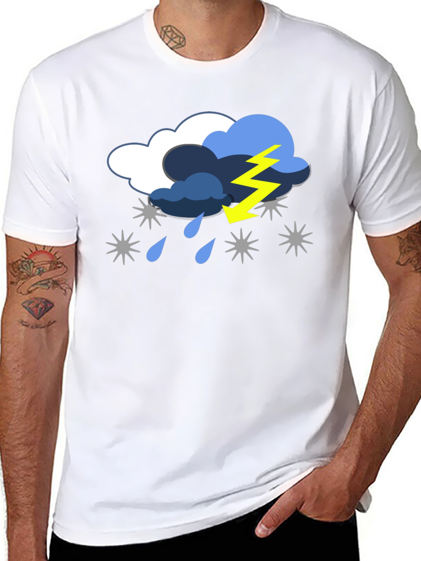 Stormy Weather Graphic Tee - Black T-Shirt