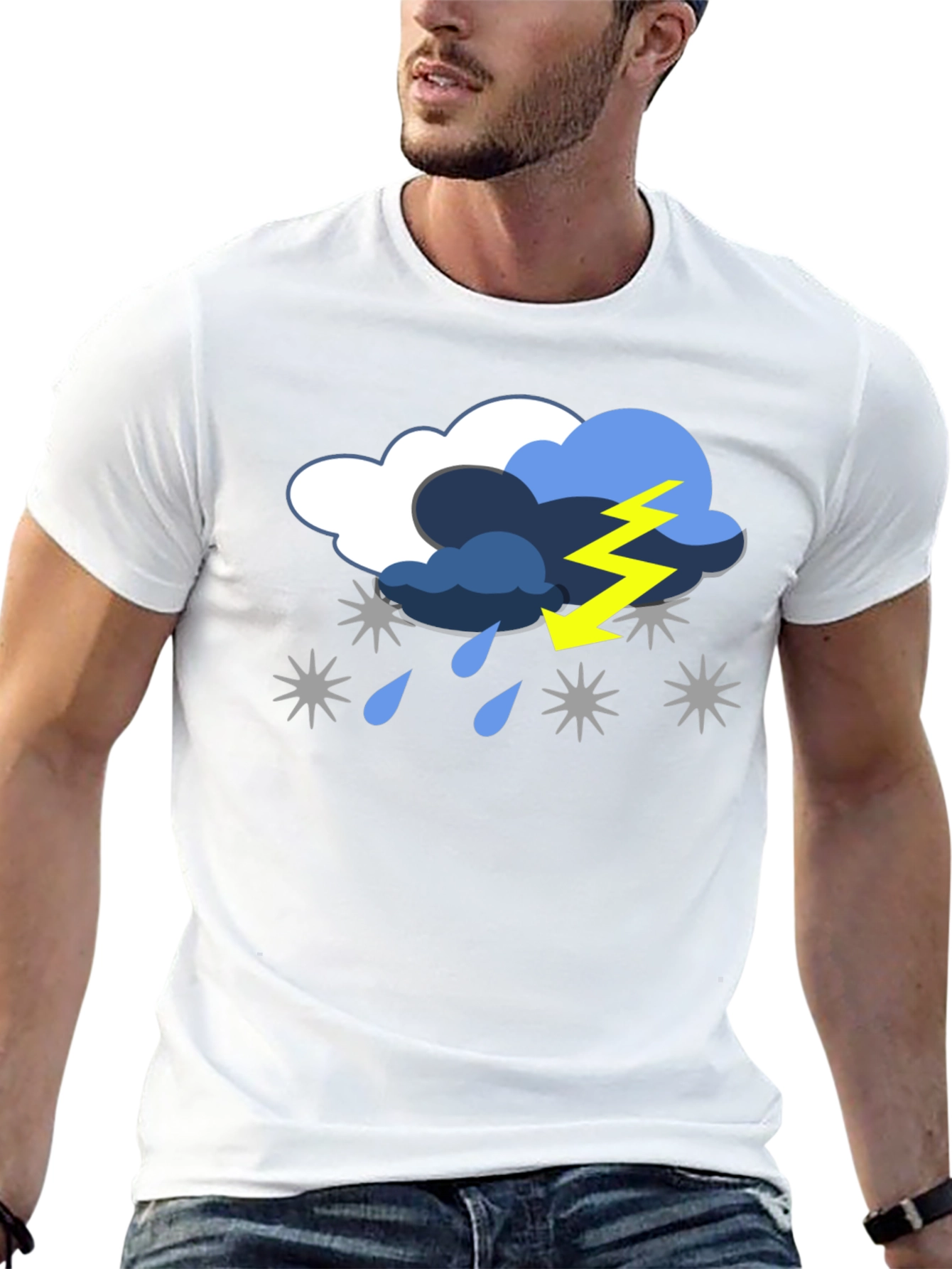 Stormy Weather Graphic Tee - Black T-Shirt