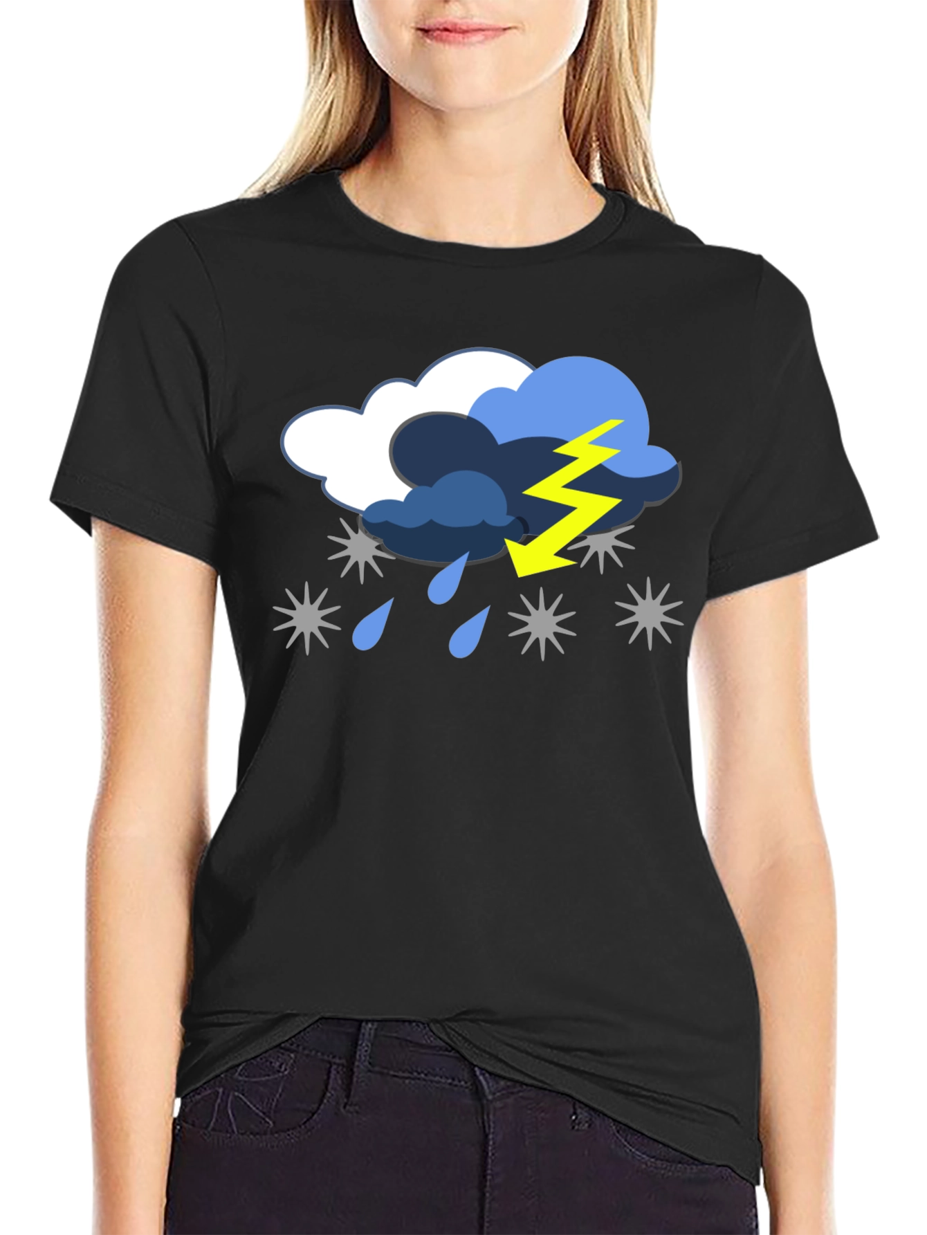 Stormy Weather Graphic Tee - Black T-Shirt