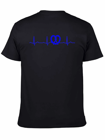 Pretzel Heartbeat Graphic Tee - Stylish Casual Wear