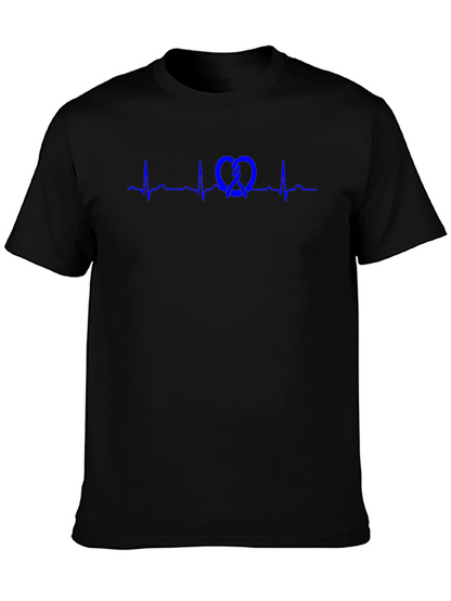 Pretzel Heartbeat Graphic Tee - Stylish Casual Wear