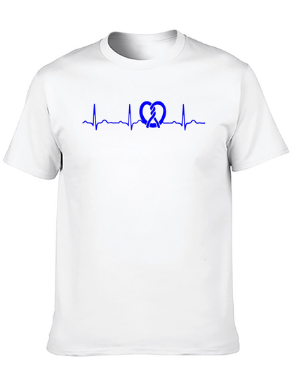 Pretzel Heartbeat Graphic Tee - Stylish Casual Wear