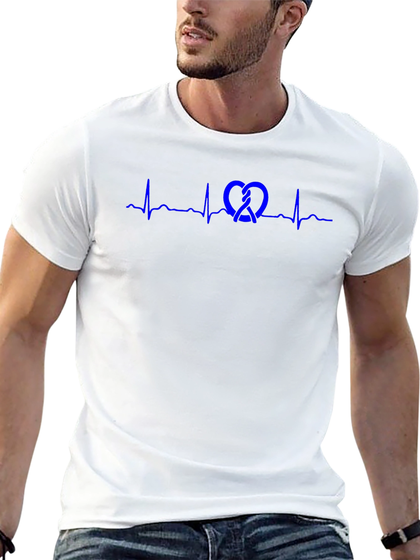 Pretzel Heartbeat Graphic Tee - Stylish Casual Wear