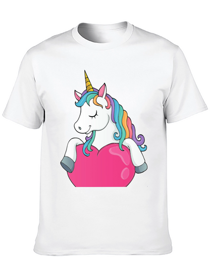 Unicorn Heart Graphic Tee - Black