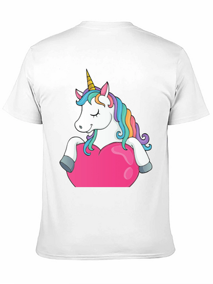 Unicorn Heart Graphic Tee - Black