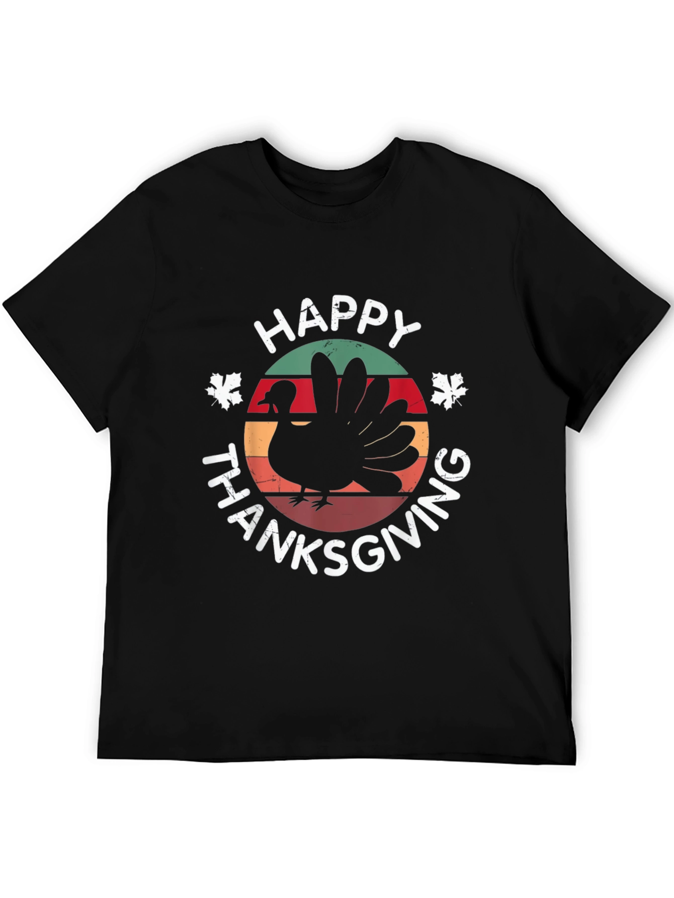 Happy Thanksgiving Turkey Graphic T-Shirt
