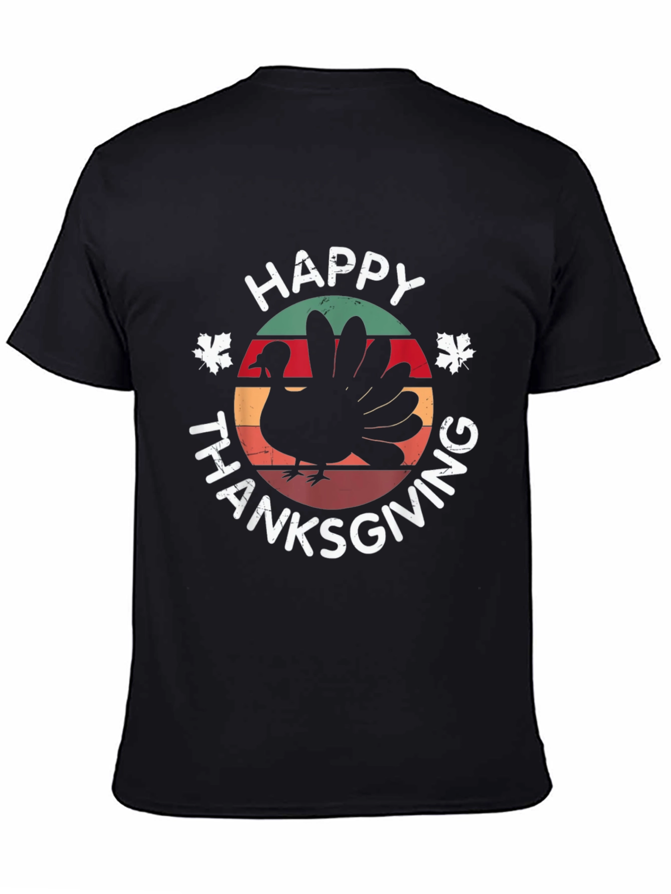 Happy Thanksgiving Turkey Graphic T-Shirt
