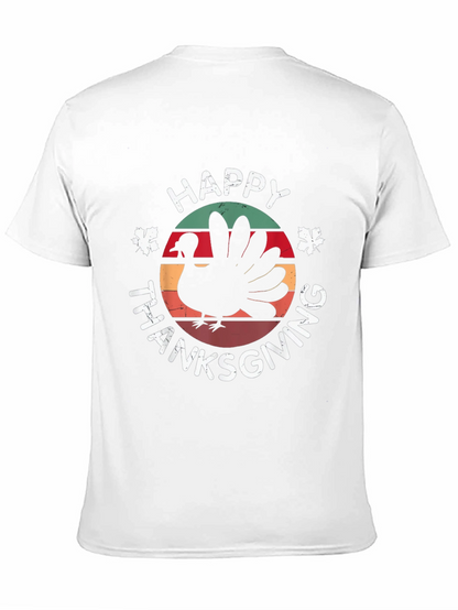 Happy Thanksgiving Turkey Graphic T-Shirt