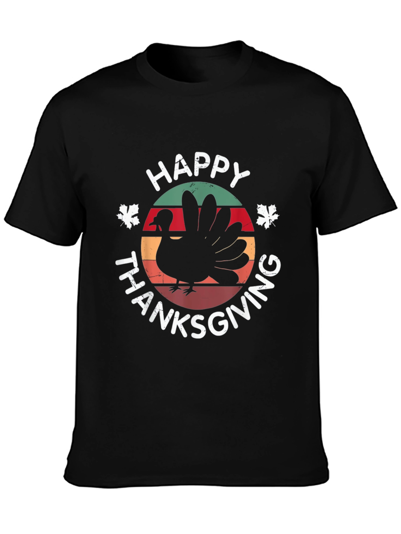 Happy Thanksgiving Turkey Graphic T-Shirt