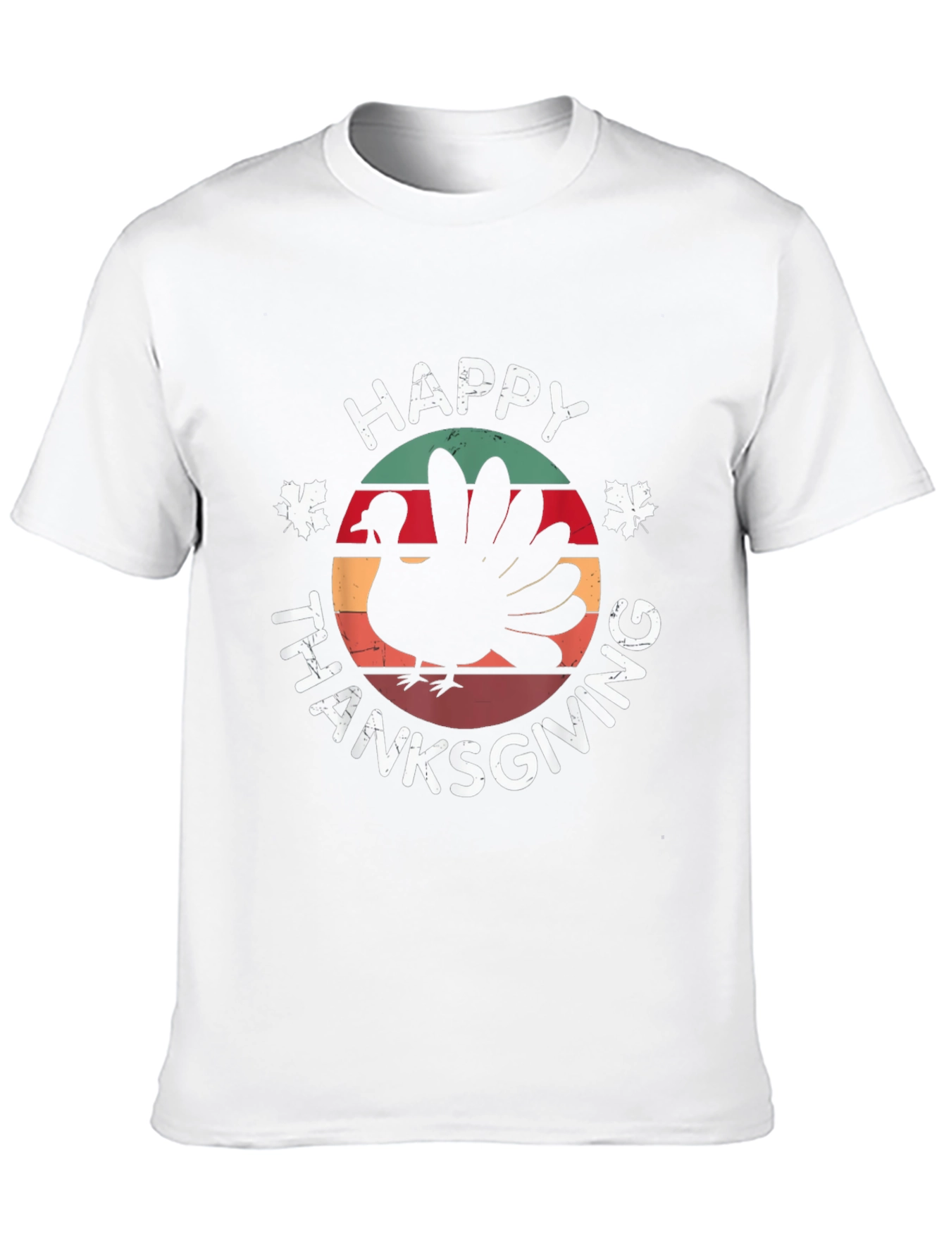 Happy Thanksgiving Turkey Graphic T-Shirt