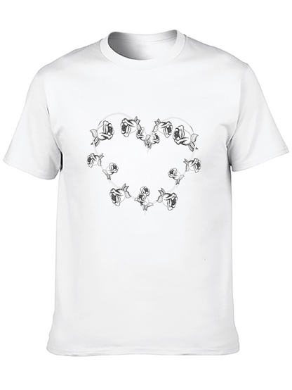 Black Rose Heart T-Shirt