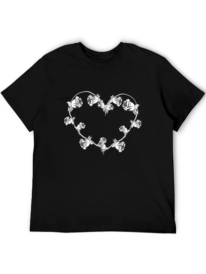 Black Rose Heart T-Shirt