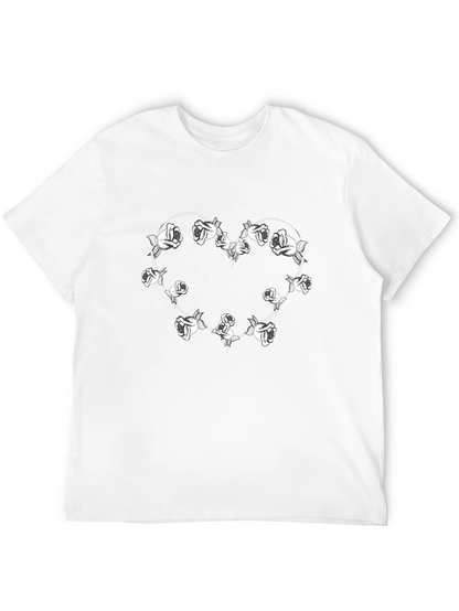 Black Rose Heart T-Shirt