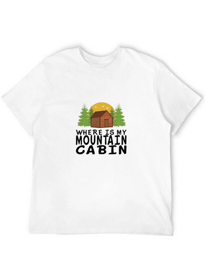 Mountain Cabin T-Shirt - Outdoor Adventure Tee