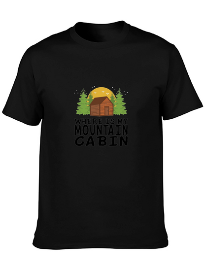 Mountain Cabin T-Shirt - Outdoor Adventure Tee