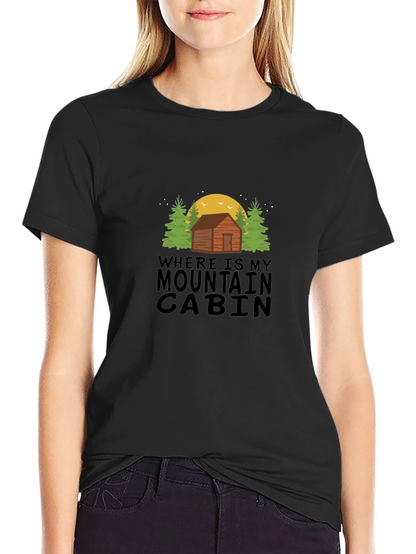 Mountain Cabin T-Shirt - Outdoor Adventure Tee