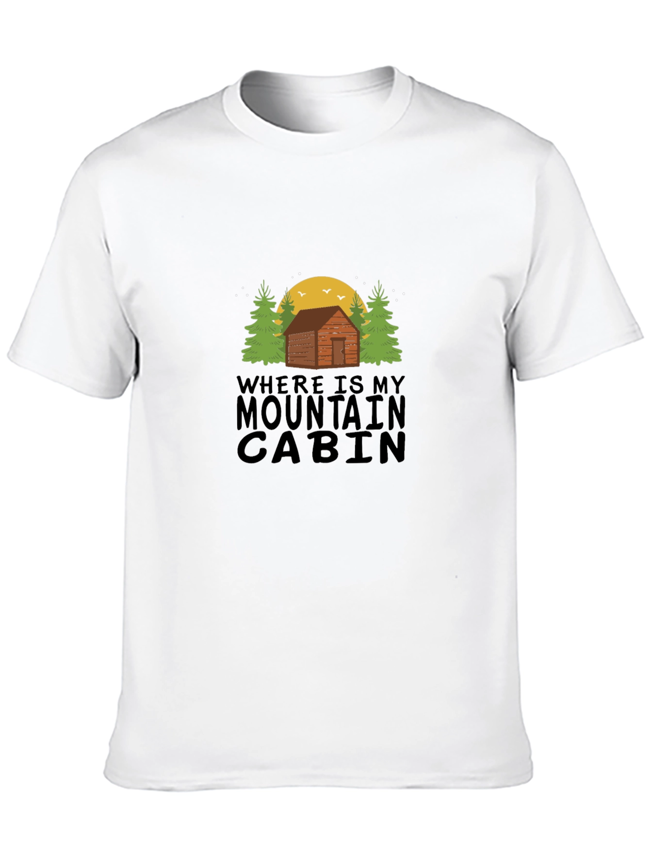Mountain Cabin T-Shirt - Outdoor Adventure Tee