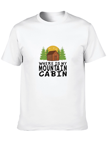 Mountain Cabin T-Shirt - Outdoor Adventure Tee