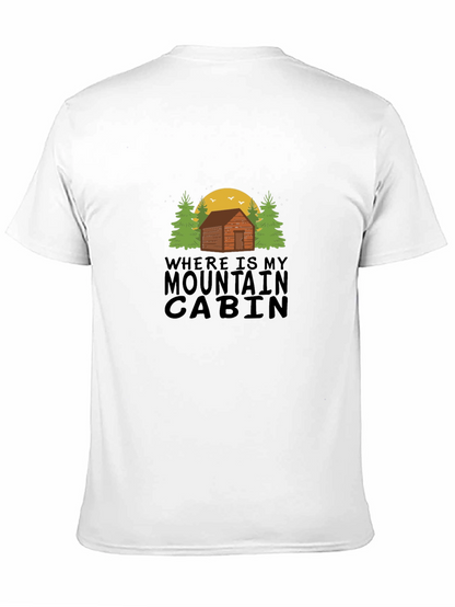 Mountain Cabin T-Shirt - Outdoor Adventure Tee