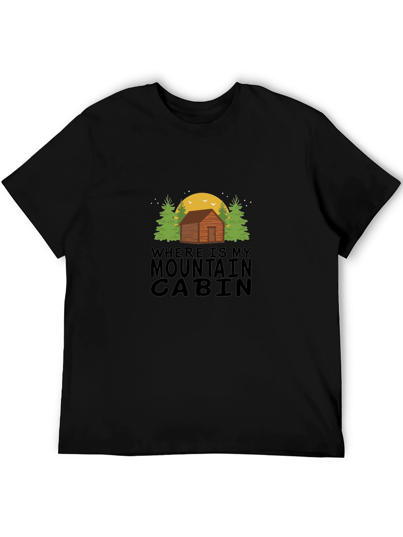 Mountain Cabin T-Shirt - Outdoor Adventure Tee