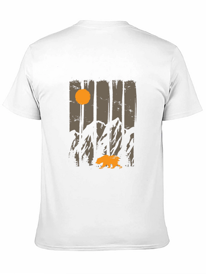 Nature Bear Graphic Tee - Mens Black T-Shirt