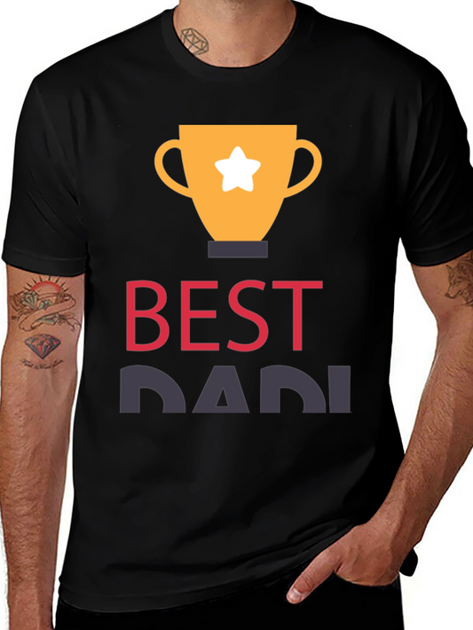 Best Dad Trophy Graphic T-Shirt