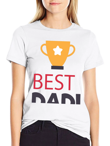 Best Dad Trophy Graphic T-Shirt
