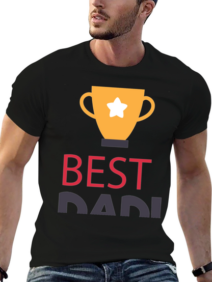 Best Dad Trophy Graphic T-Shirt