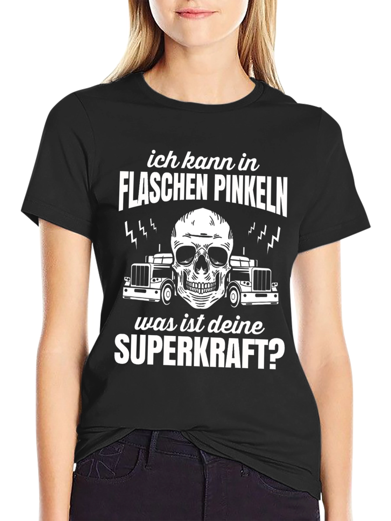 Funny German T-Shirt - Ich Kann In Flaschen Pinkeln