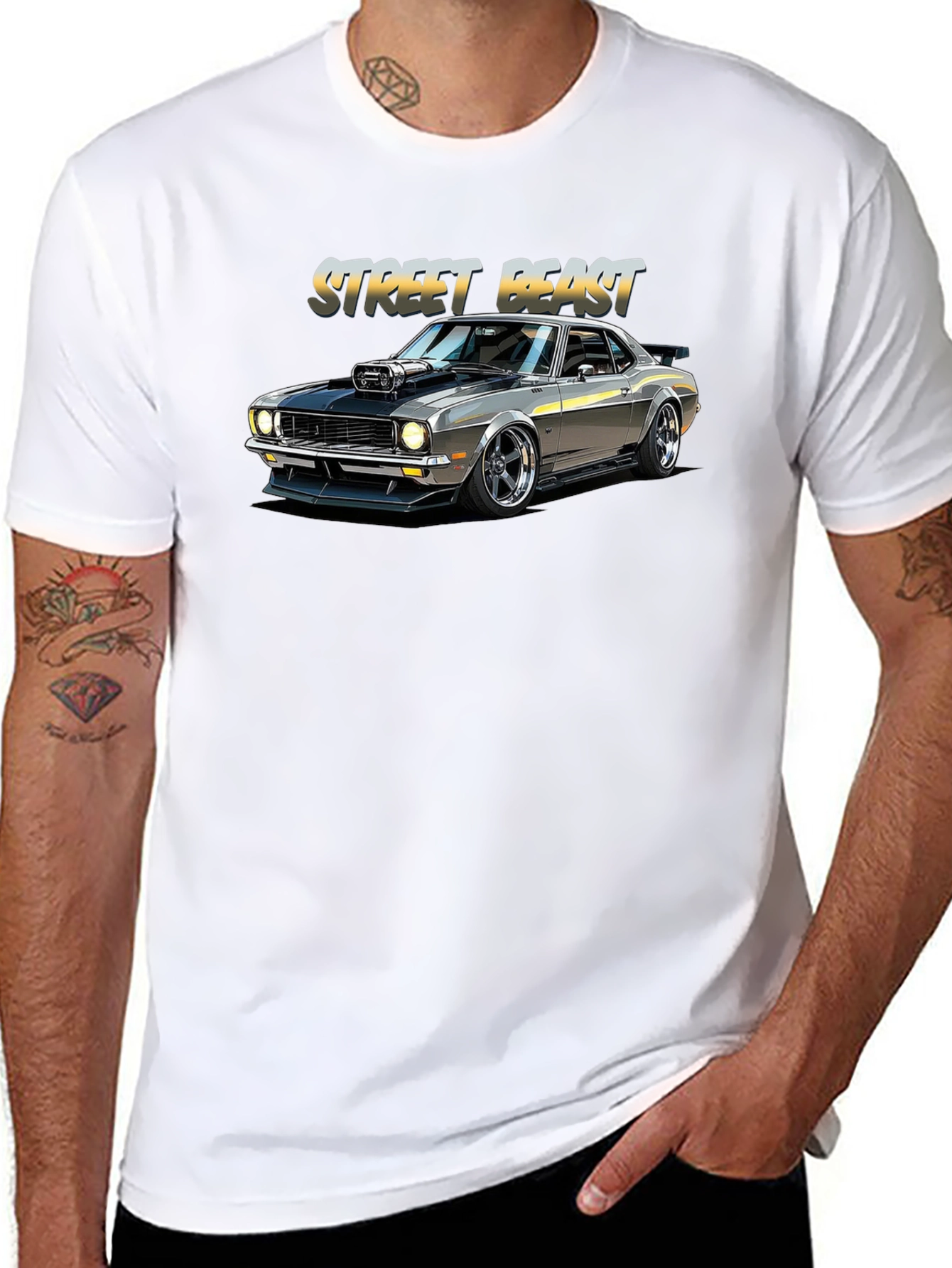 Street Beast Car Graphic T-Shirt