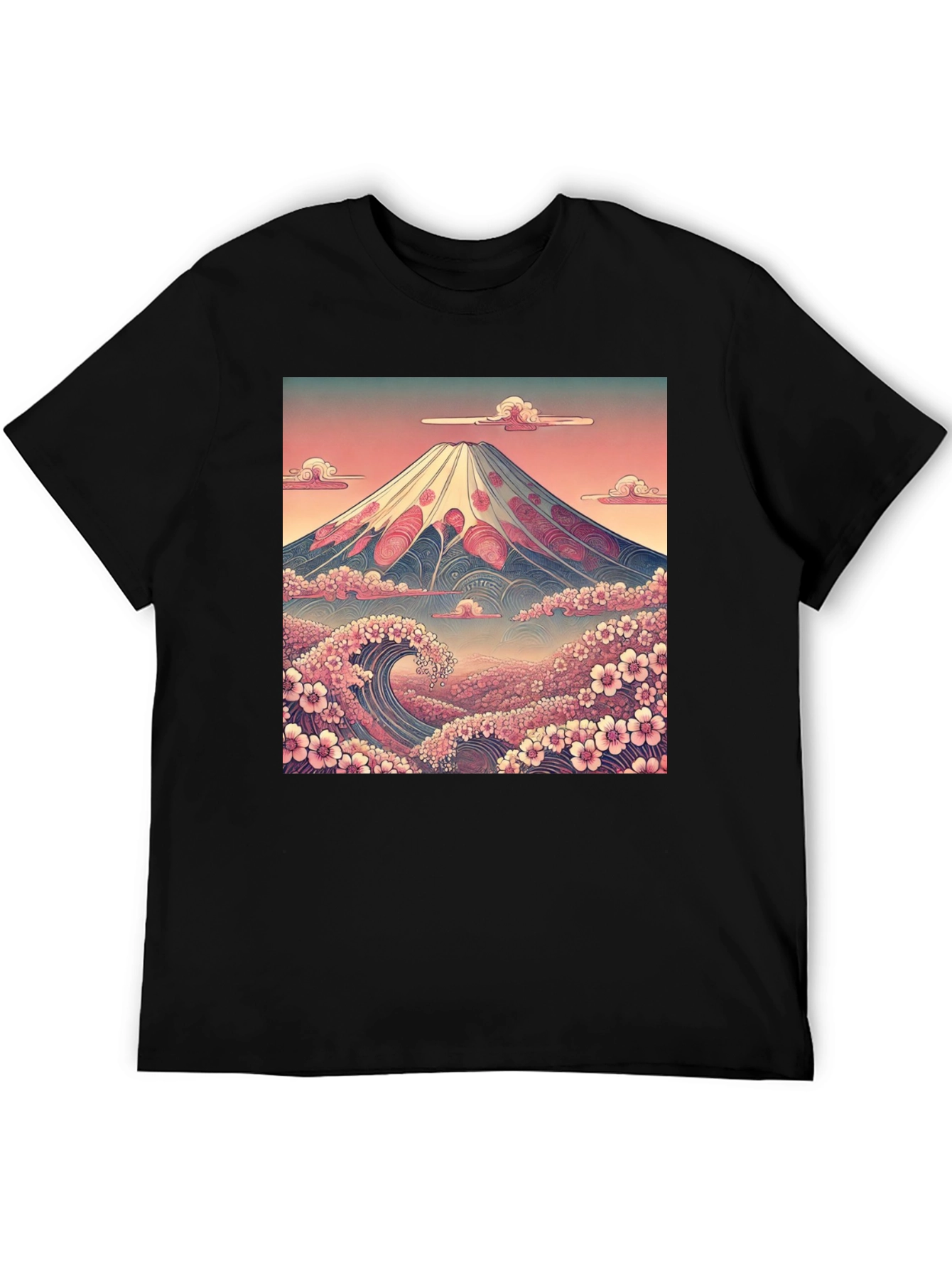 Mount Fuji Wave Graphic Tee