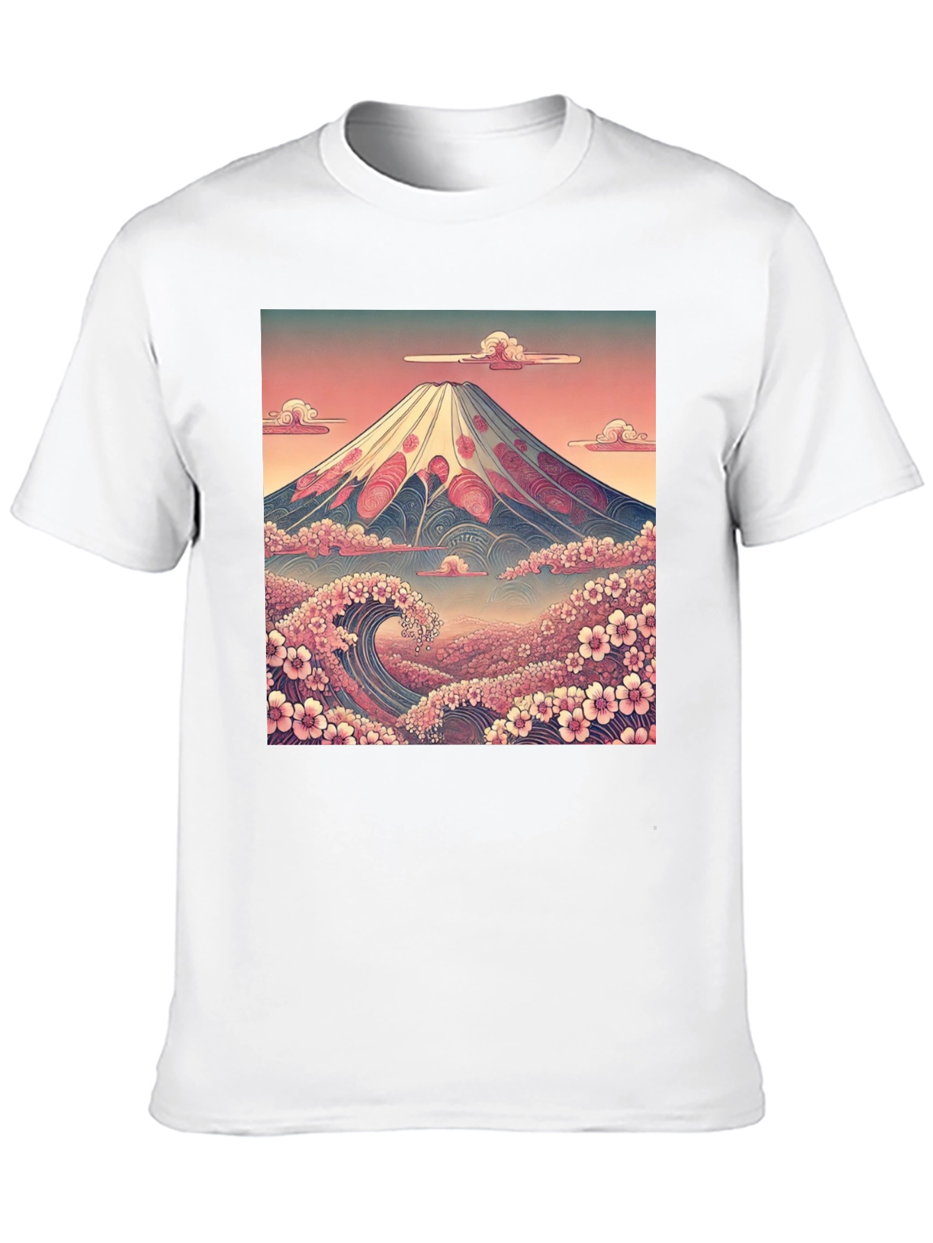Mount Fuji Wave Graphic Tee