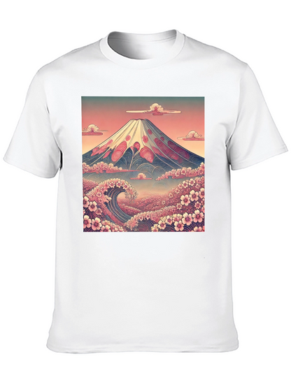 Mount Fuji Wave Graphic Tee