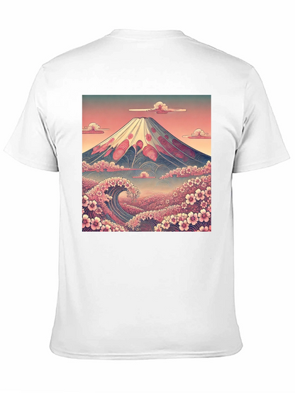 Mount Fuji Wave Graphic Tee