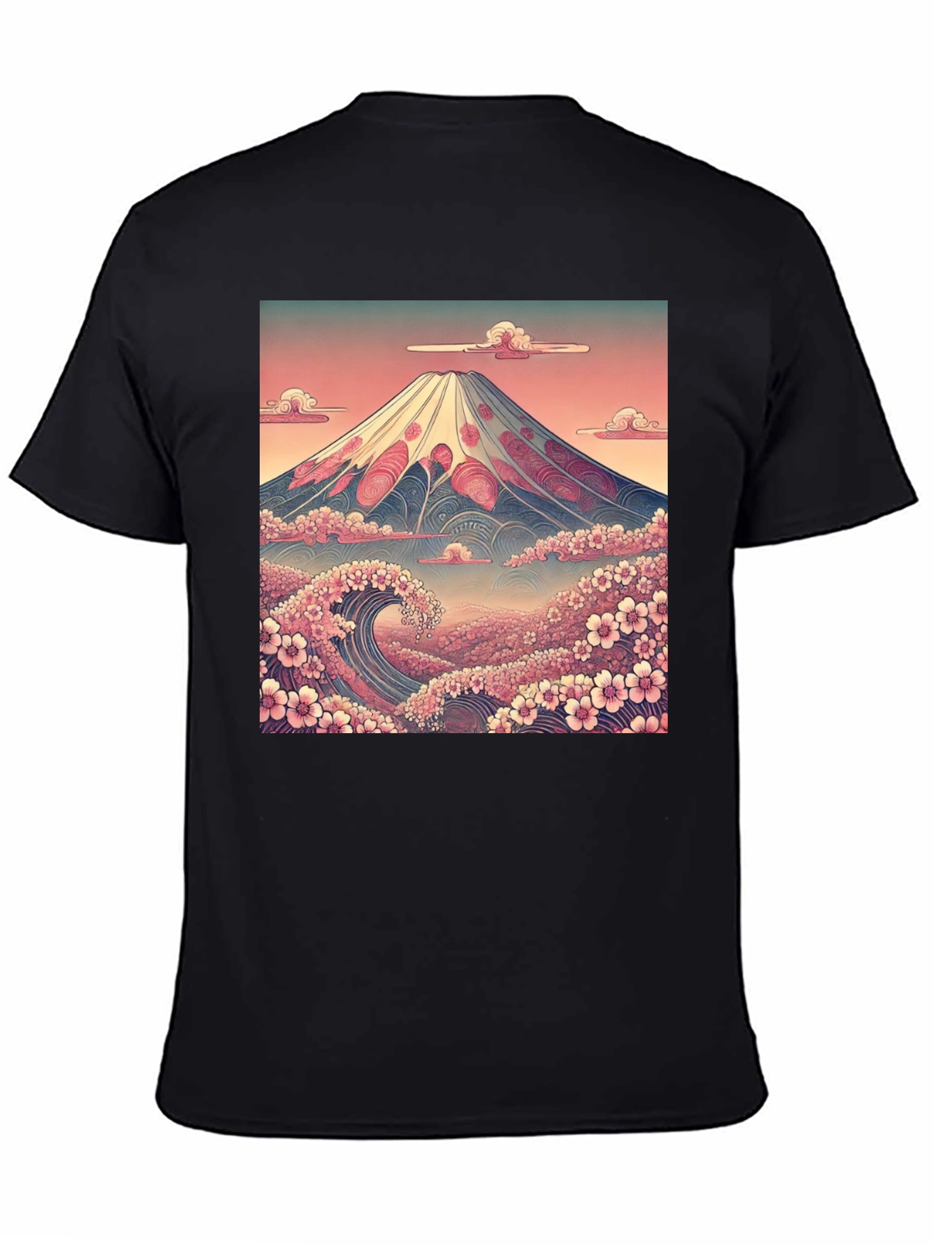 Mount Fuji Wave Graphic Tee