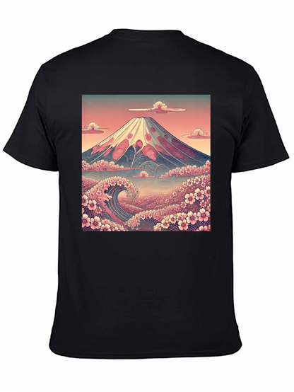 Mount Fuji Wave Graphic Tee