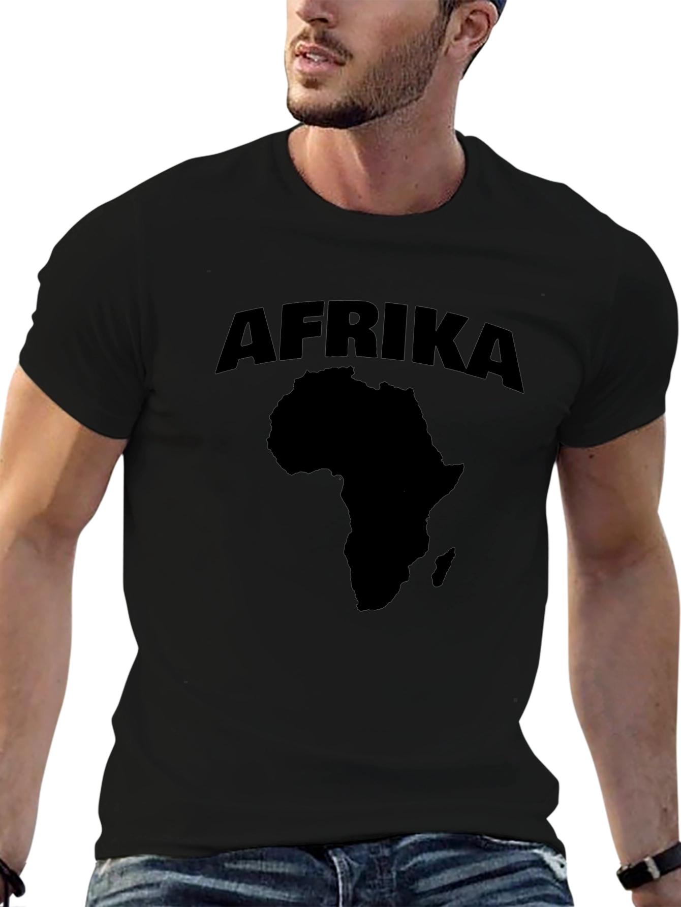 Afrika Graphic Tee - Black T-Shirt