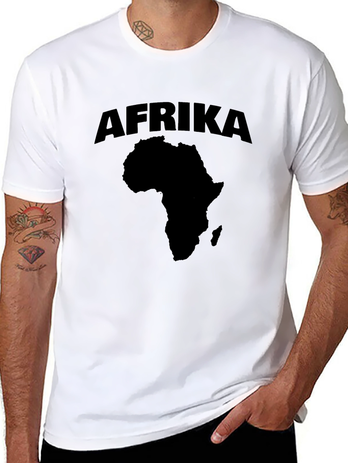 Afrika Graphic Tee - Black T-Shirt