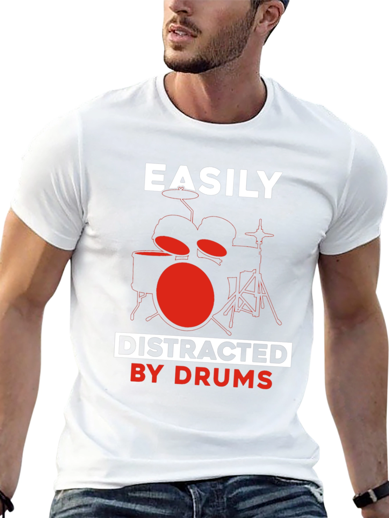 Easily Distracted By Drums T-Shirt