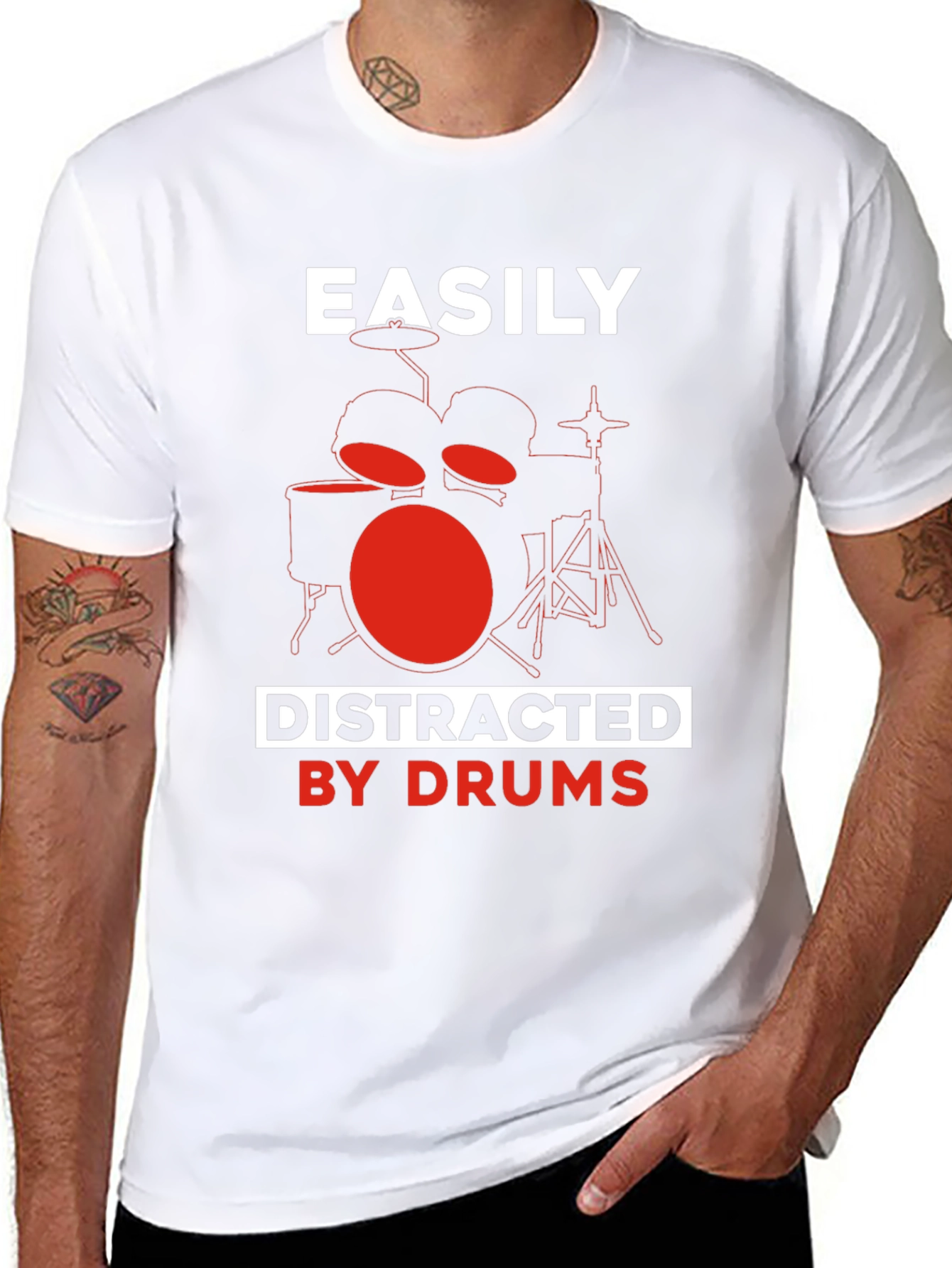 Easily Distracted By Drums T-Shirt