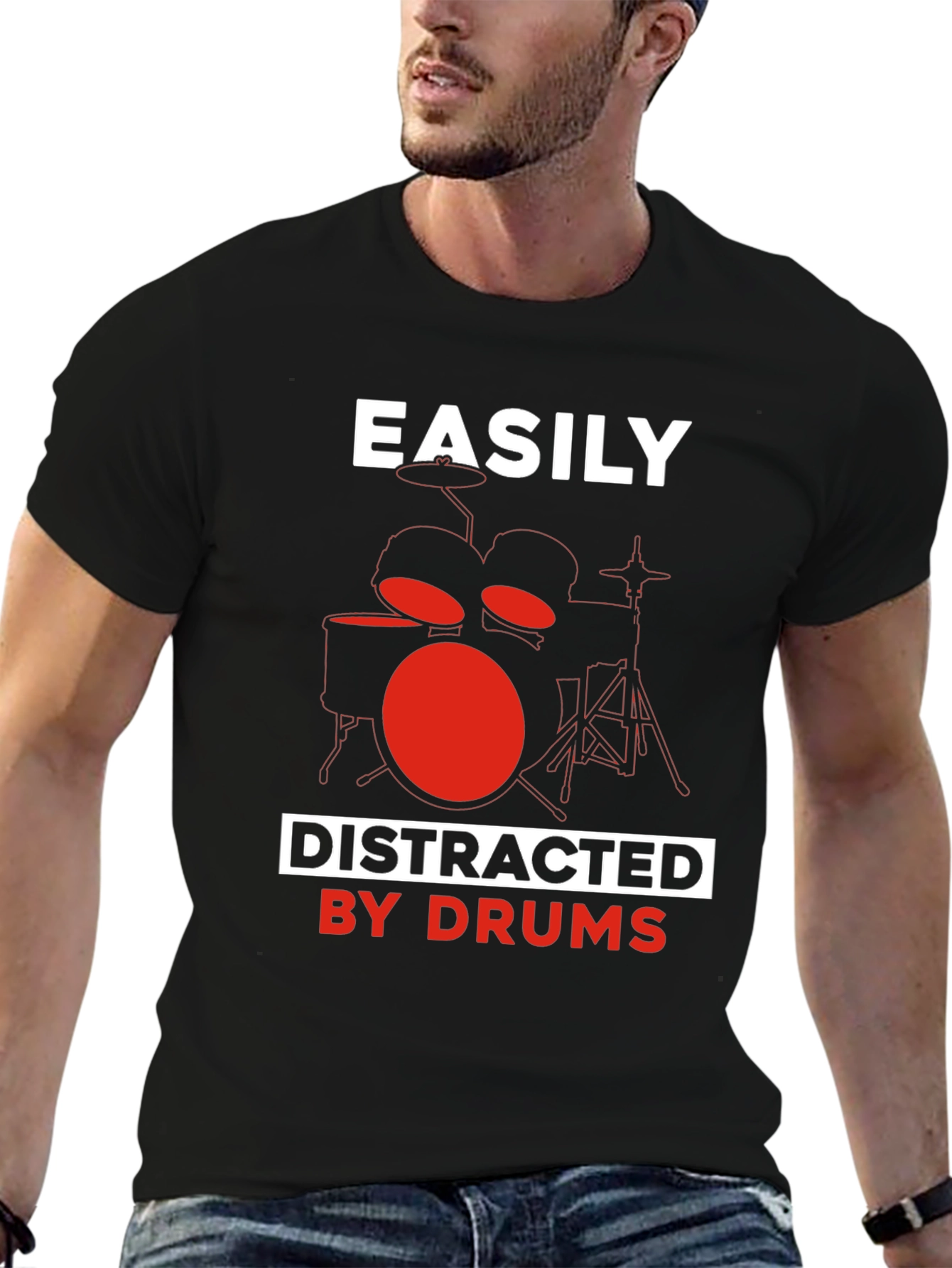 Easily Distracted By Drums T-Shirt