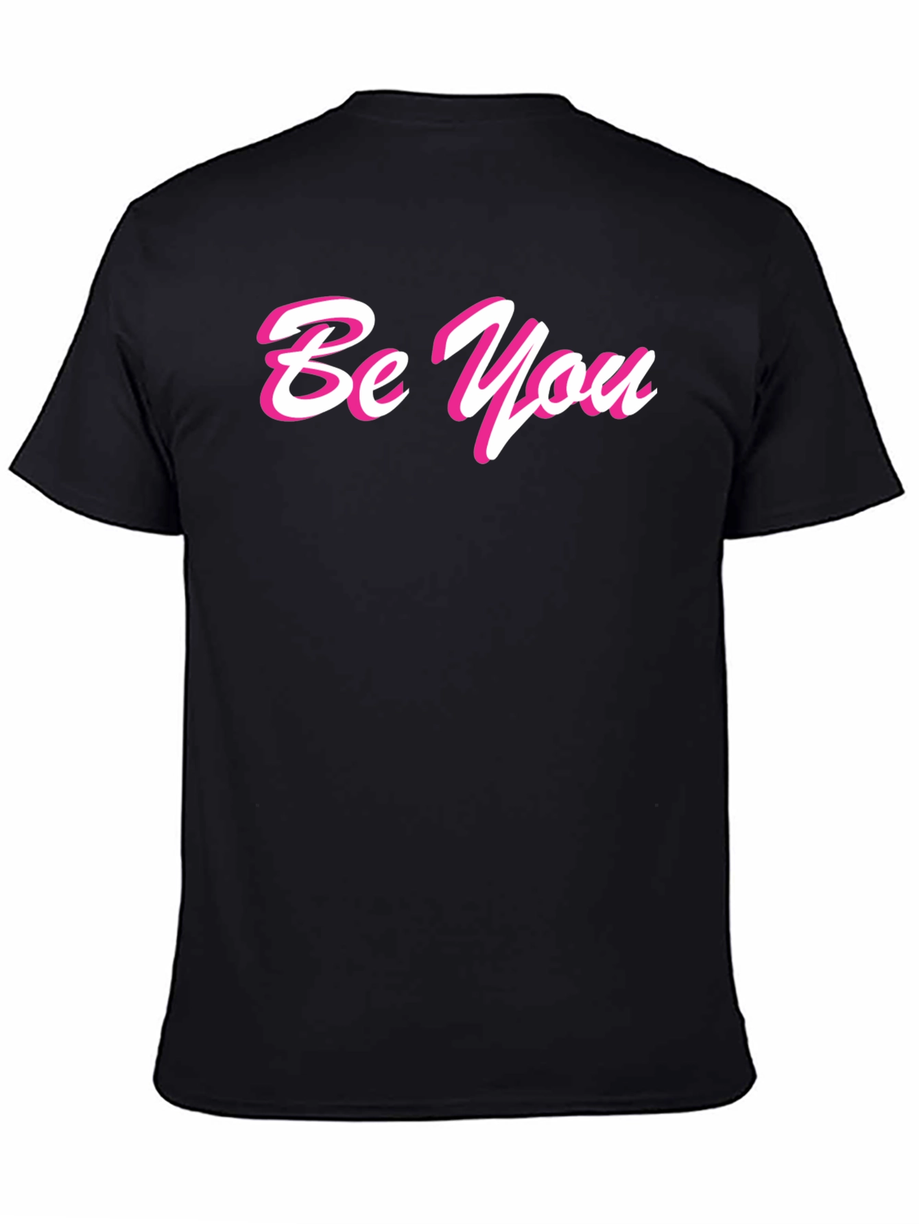 Be You Stylish Black Graphic Tee