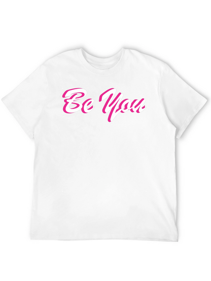 Be You Stylish Black Graphic Tee