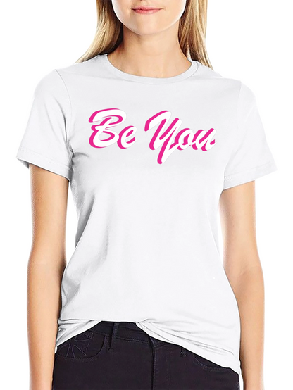 Be You Stylish Black Graphic Tee
