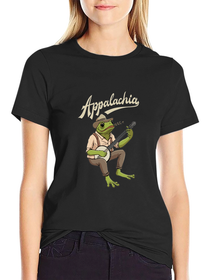 Appalachia Frog Banjo Player Graphic Tee