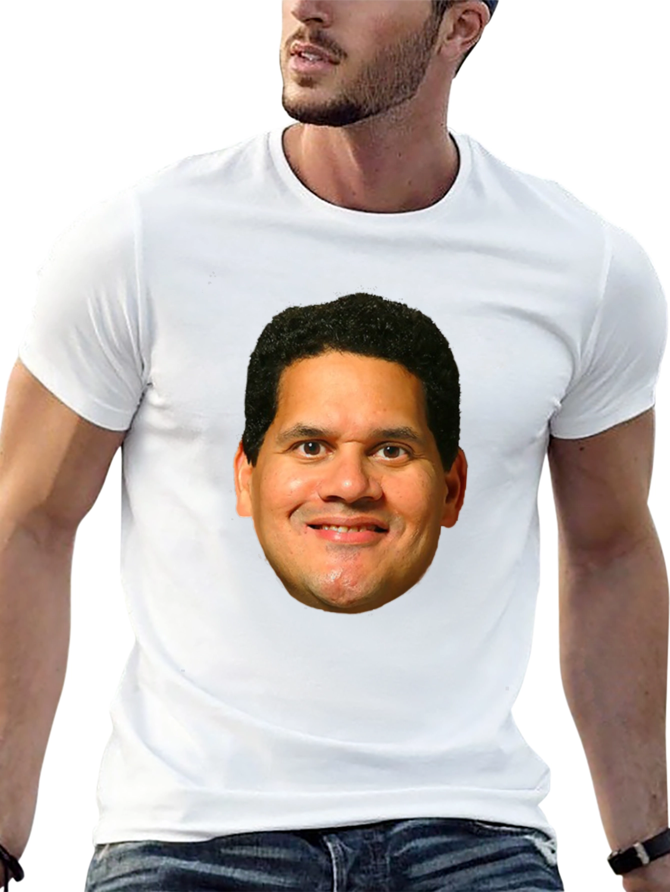 Reggie Fils-Aimé Face Black T-Shirt