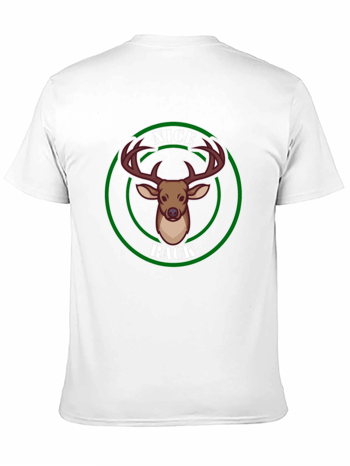 Nice Rack Deer Graphic Tee - Black